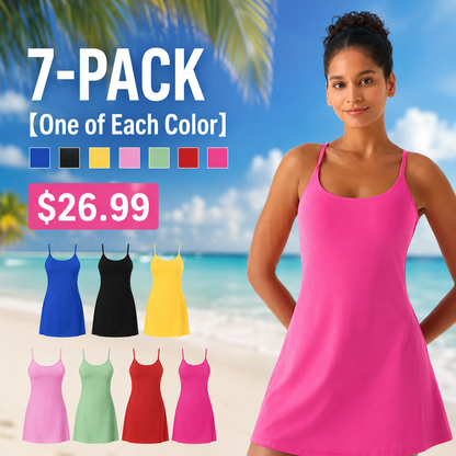 LIMITED-TIME DEAL Plush Backless Active Dress Easy Peezy Collection