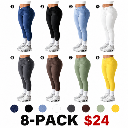 Women's High Waist Skinny Jeans
