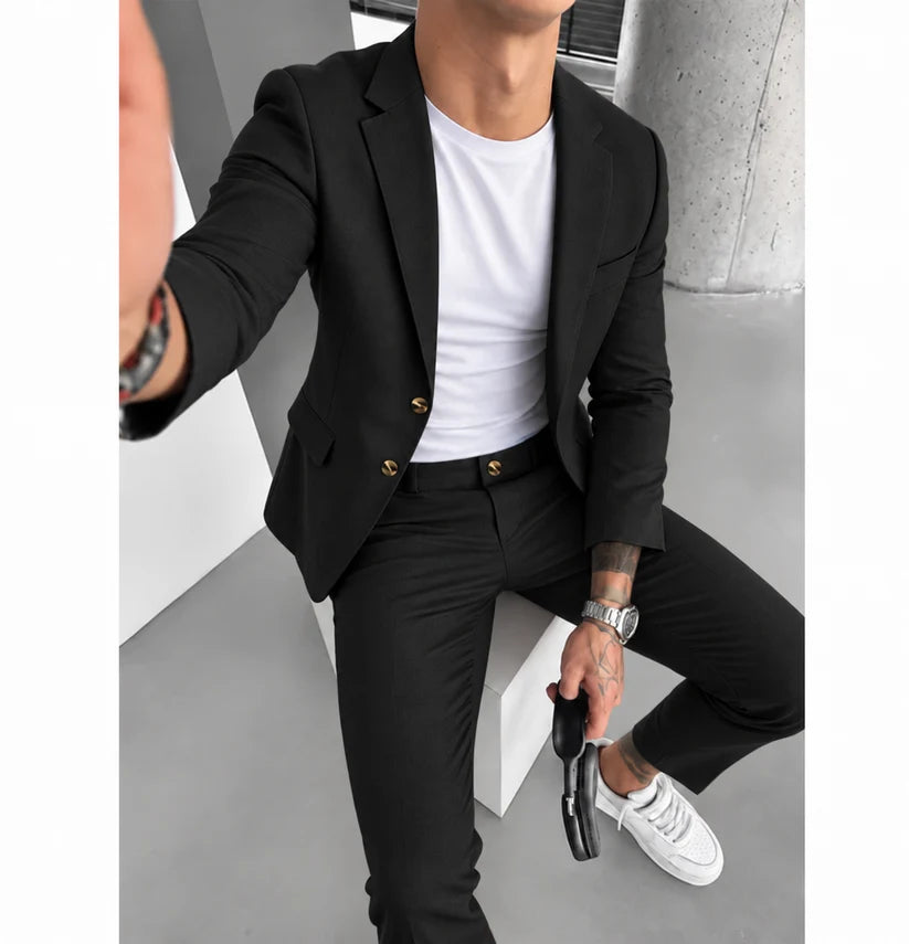 Limited-Time Offer- Men's Versatile Stretch Business Suit