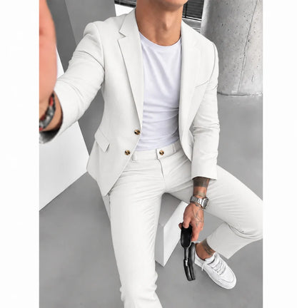 Limited-Time Offer- Men's Versatile Stretch Business Suit