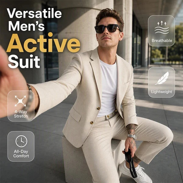 Limited-Time Offer- Men's Versatile Stretch Business Suit